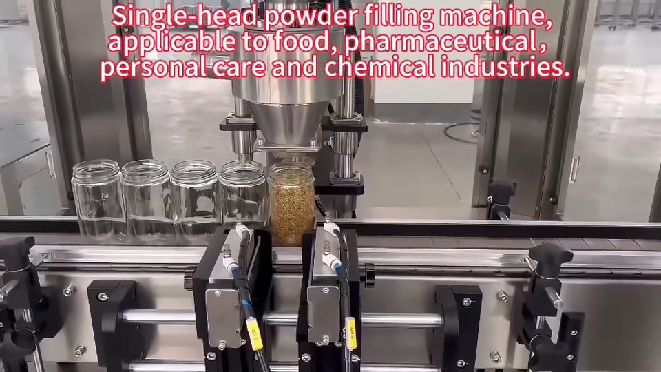 Equipment operating: Single-Head Powder Filling Machine